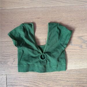 Aerie Forest Green Crop Top#107